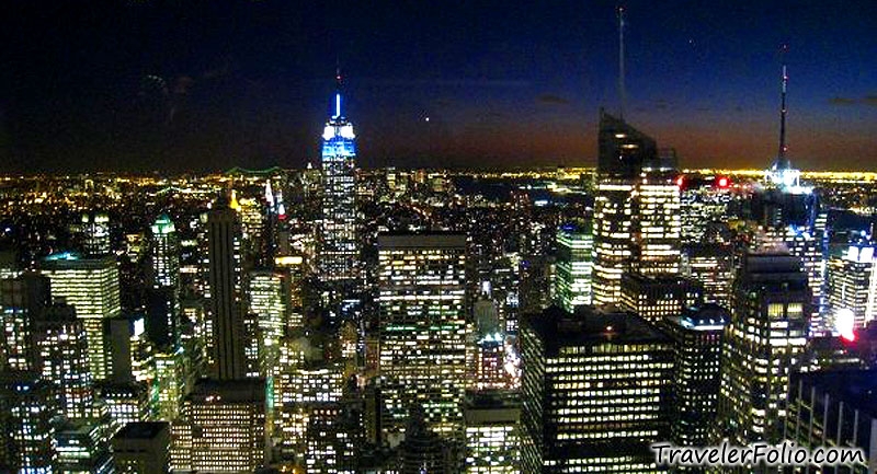 newyork at night. at night. New York City in