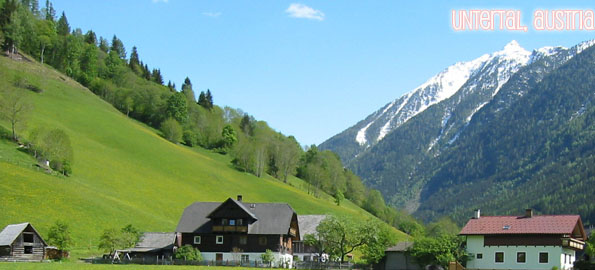 The Paradise behind our resort in Austria