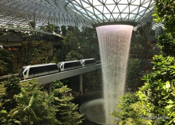 Jewel Changi Airport - World's tallest indoor waterfall